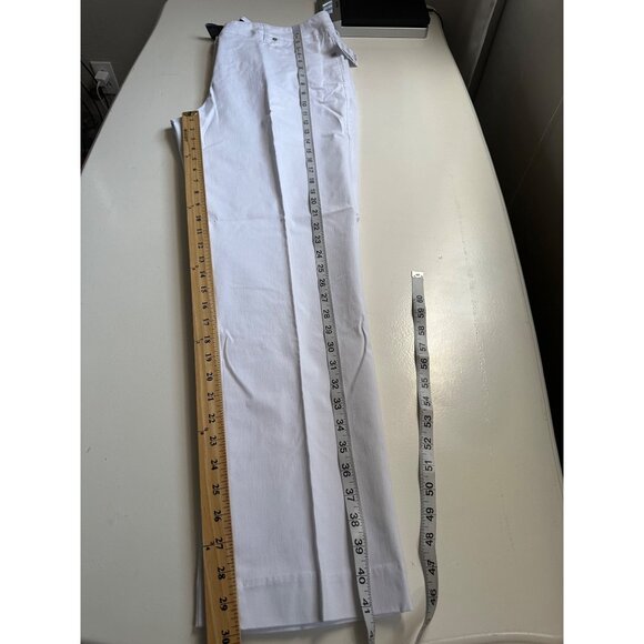 Zac & Rachel Women’s White Straight Leg Trousers Pants size 16 NWT - Picture 4 of 5